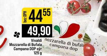 Vivaldi Mozzarella di Bufala Campana DOP sýr 125 g