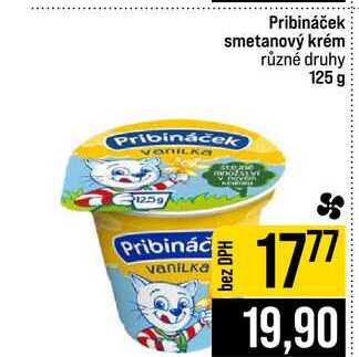 Pribináček smetanový krém různé druhy 125 g