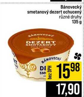 Bánovecký smetanový dezert ochucený různé druhy 135 g