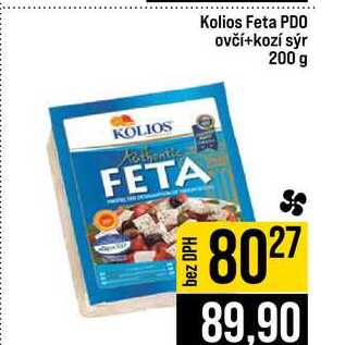 Kolios Feta PDO ovčí+kozí sýr 200 g 