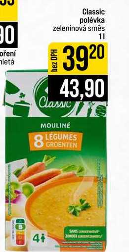 Classic polévka zeleninová směs 1l