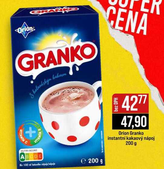 Orion Granko instantní kakaový nápoj 200 g