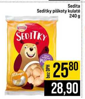 Sedita Seditky piškoty kulaté 240 g