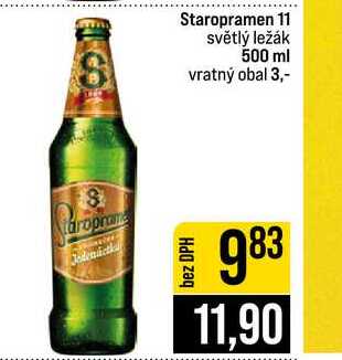 Staropramen 11 světlý ležák 500 ml