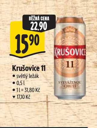   Krušovice 11 světlý ležák 0,51  