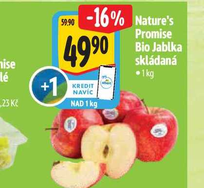 Nature's Promise Bio Jablka skládaná 1kg