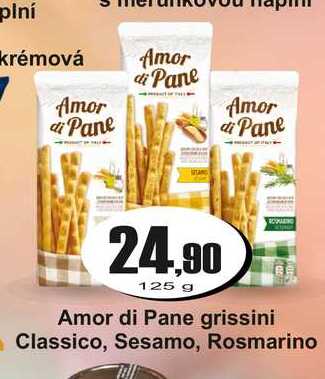 Amor di Pane grissini Classico, Sesamo, Rosmarino 125 g