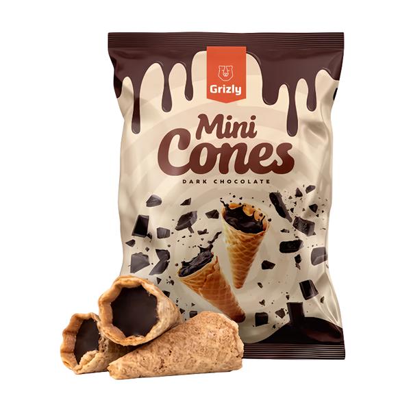 GRIZLY Mini kornoutky s hořkou čokoládou
