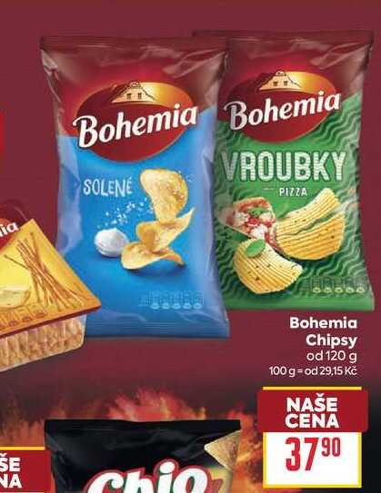 Bohemia Chipsy od 120 g 