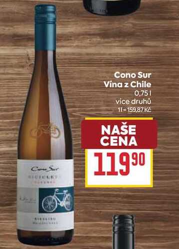 Cono Sur Vína z Chile 0,75l