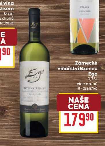 Zámecké vinařství Bzenec Ego 0,75l