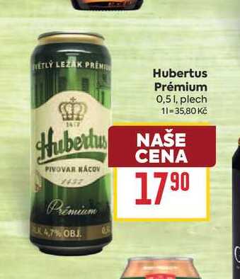 Hubertus Prémium 0,51, plech