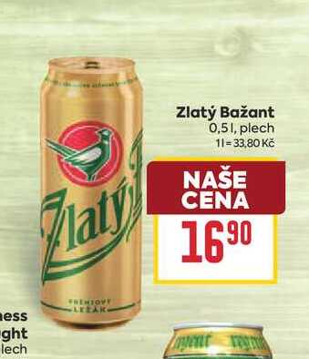 Zlatý Bažant 0,51, plech