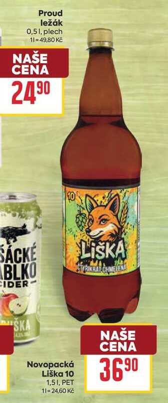 Novopacká Liška 10 1,51, PET
