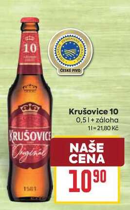 Krušovice 10 0,5l