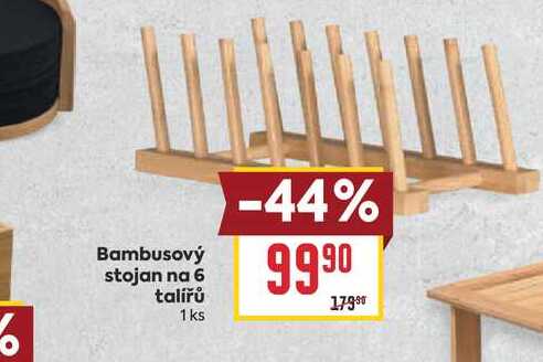 Bambusový stojan na 6 talířů
