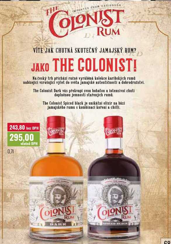 THE COLONIST RUM 0,7l