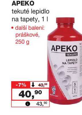 APEKO tekuté lepidlo na tapety, 1l