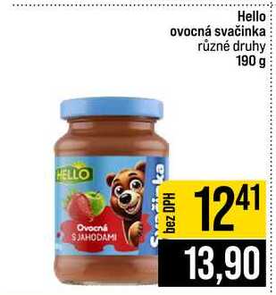 Hello ovocná svačinka různé druhy 190 g