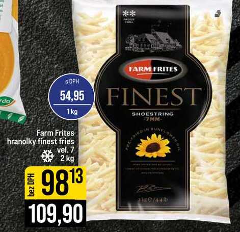 Farm Frites hranolky finest fries vel. 7 2 kg