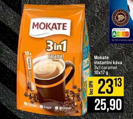 Mokate instantní káva 3v1 caramel 10x17 g
