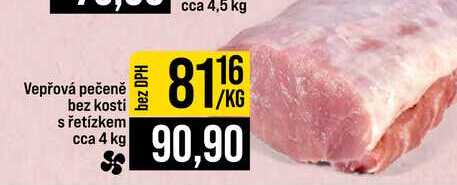 Vepřová pečeně bez kosti s řetízkem cca 4 kg 1kg