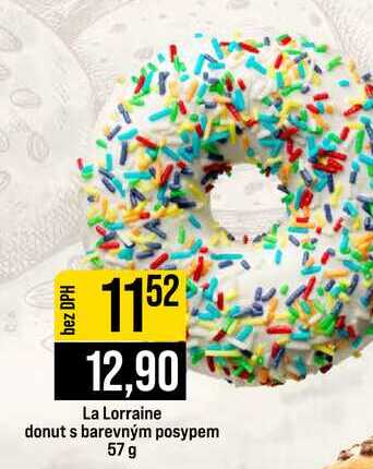 La Lorraine donut s barevným posypem 57 g 