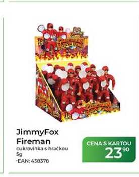 JimmyFox Fireman cukrovinka s hračkou 5g