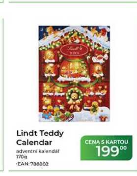 Lindt Teddy Calendar adventní kalendář 170g