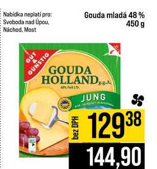 Gouda mladá 48% 450 g