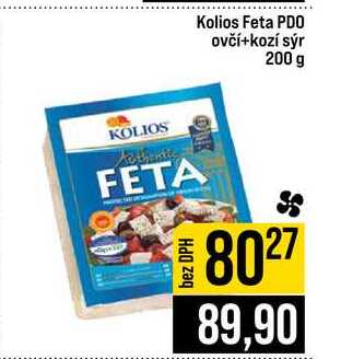 Kolios Feta PDO ovčí+kozí sýr 200 g