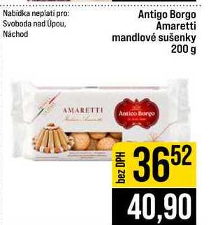 Antigo Borgo Amaretti mandlové sušenky 200 g