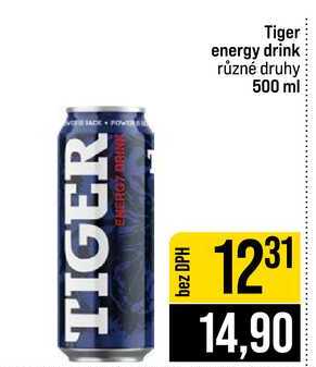 Tiger energy drink různé druhy 500 ml
