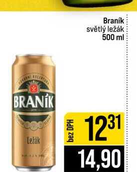 Braník světlý ležák 500 ml