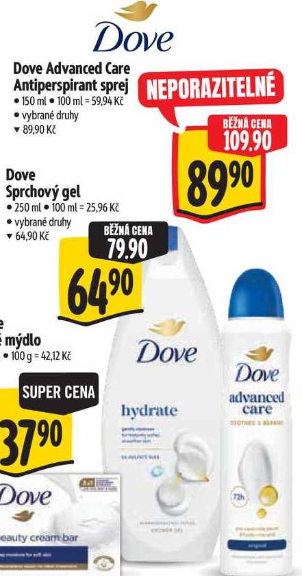   Dove Advanced Care Antiperspirant sprej  150 ml