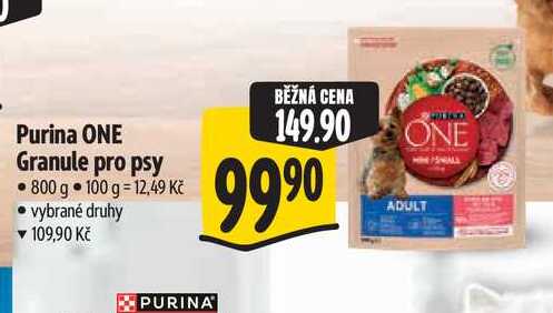 Purina ONE Granule pro psy 800 g