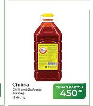Chilica Chilli omáčka/pasta 4,536kg