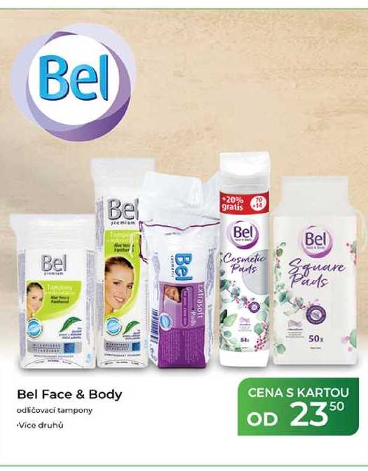 Bel Face & Body odličovací tampony