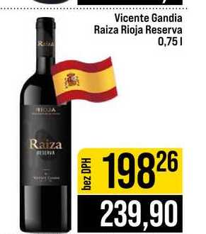 Vicente Gandia Raiza Rioja Reserva 0,75l