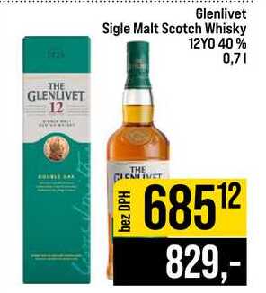 Glenlivet Sigle Malt Scotch Whisky 12YO 40% 0,7l