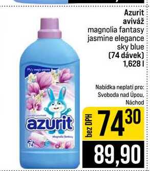 Azurit aviváž magnolia fantasy jasmine elegance sky blue 74 dávek 1,628l