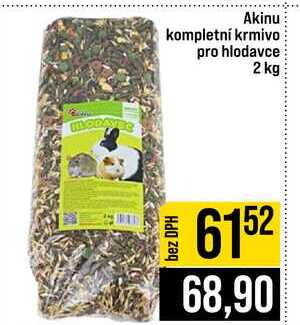 Akinu kompletní krmivo pro hlodavce 2 kg 