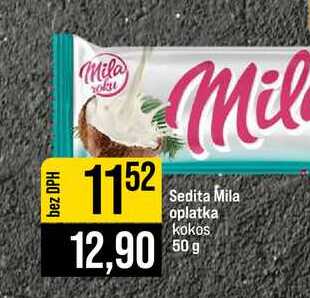Sedita Mila oplatka kokos 50 g