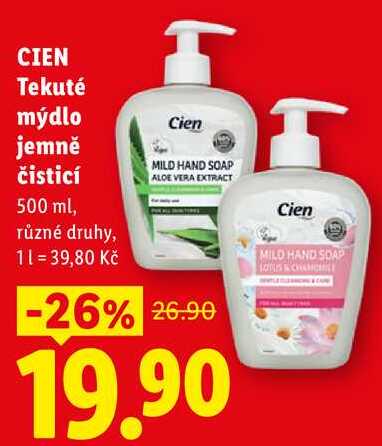 CIEN Tekuté mýdlo jemně čisticí, 500 ml