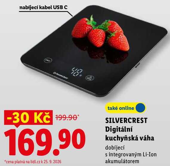 SILVERCREST Digitální kuchyňská váha