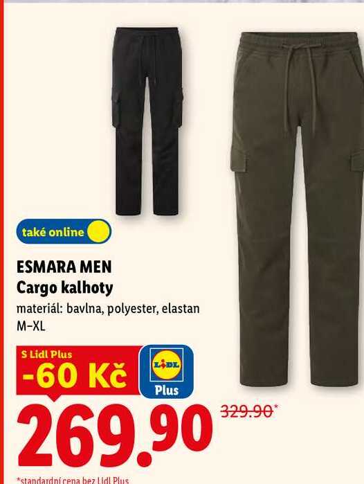 ESMARA MEN Cargo kalhoty 
