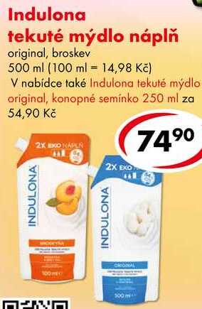 Indulona tekuté mýdlo náplň, 500 ml