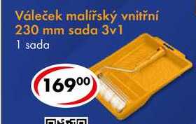 Váleček malířský vnitřní 230 mm sada 3v1 