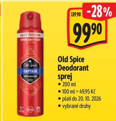 Old Spice Deodorant sprej, 200 ml