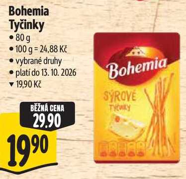 Bohemia Tyčinky, 80 g